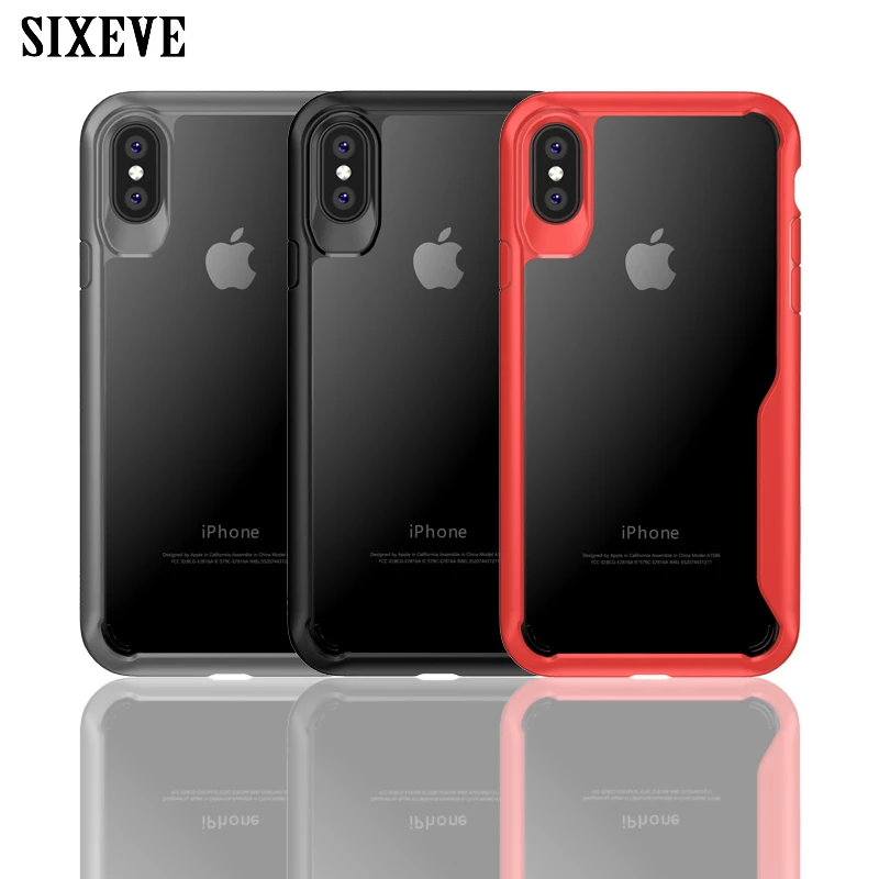 Прозрачный акриловый Мягкий чехол из ТПУ для iPhone Xs Max XR X 10 6s 6 s 7 8 Plus роскошный