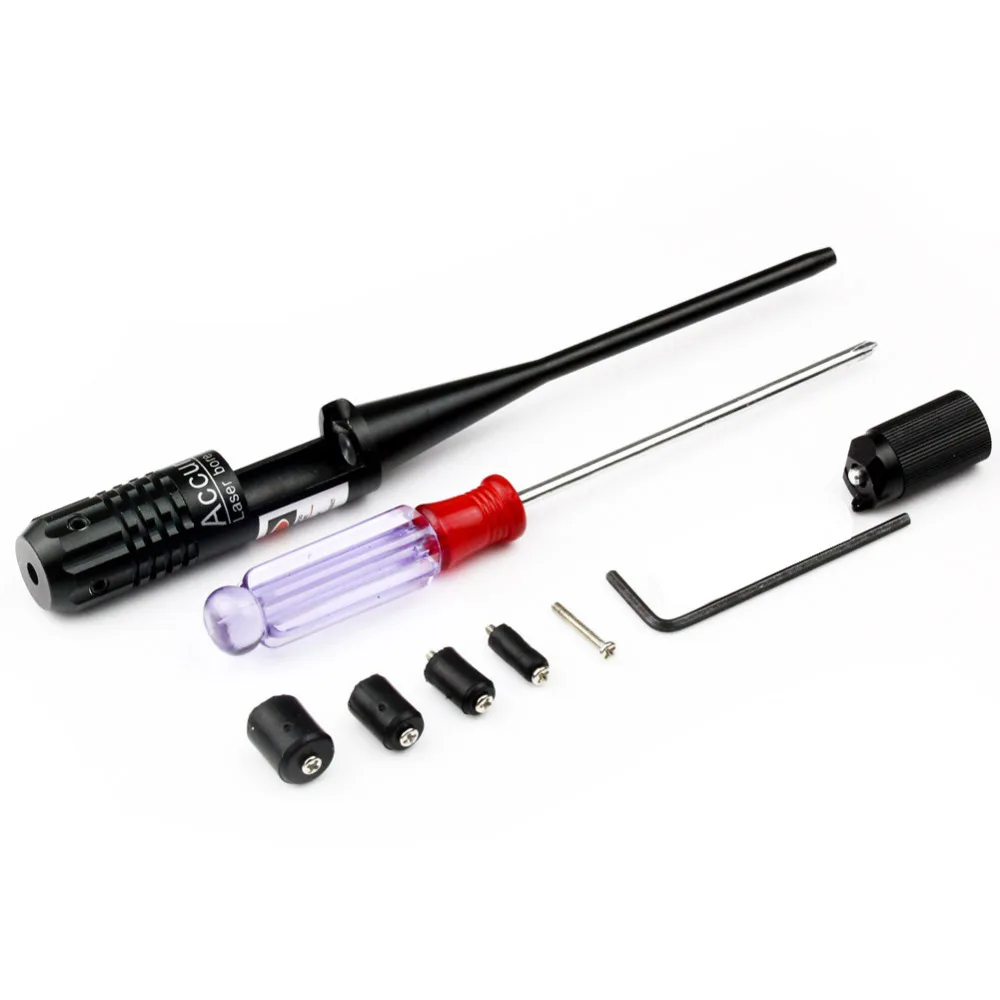 VERY100 Tactical Bore Sight Red Dot Laser Pointer Boresighter collimator sight Fit for .22 to .50 Caliber Rifles Handgun | Спорт и