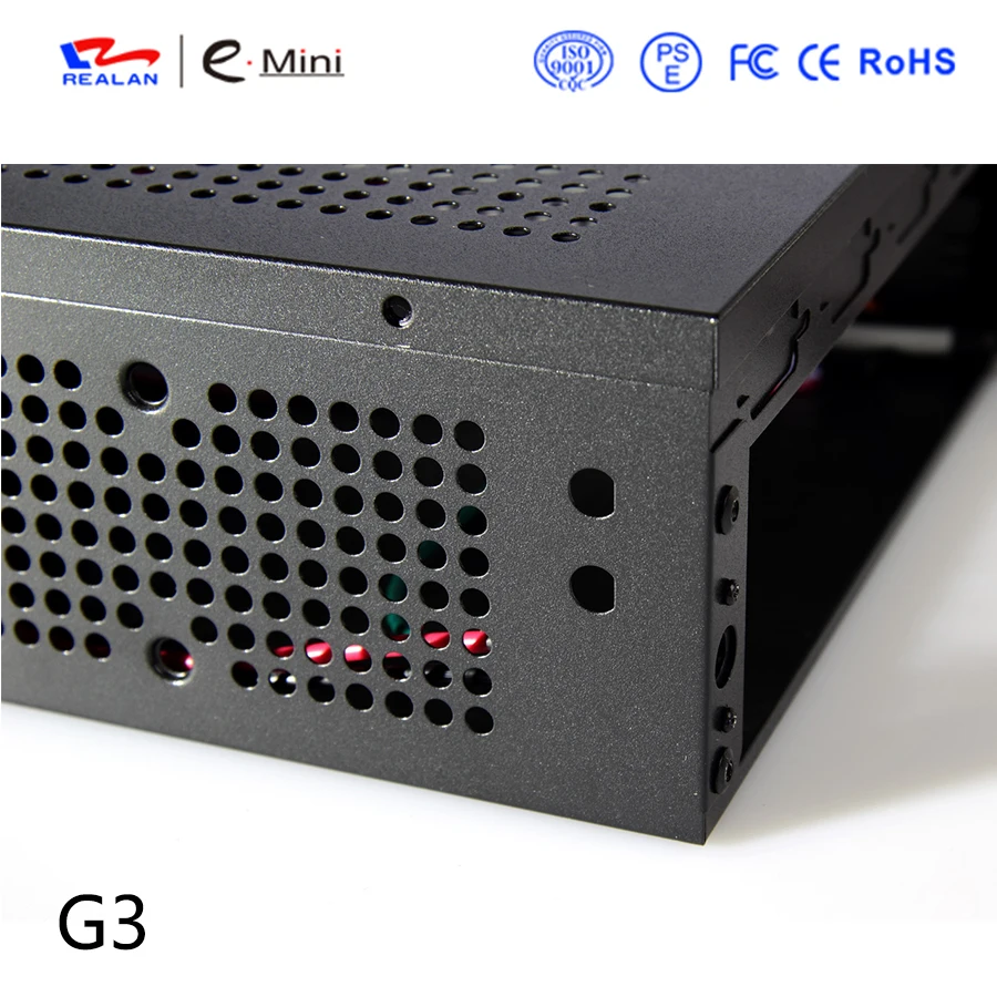 Realan G3 OEM Mini ITX Промышленные компьютерные корпуса с блоком питания с двумя WIF портами шесть COM портов
