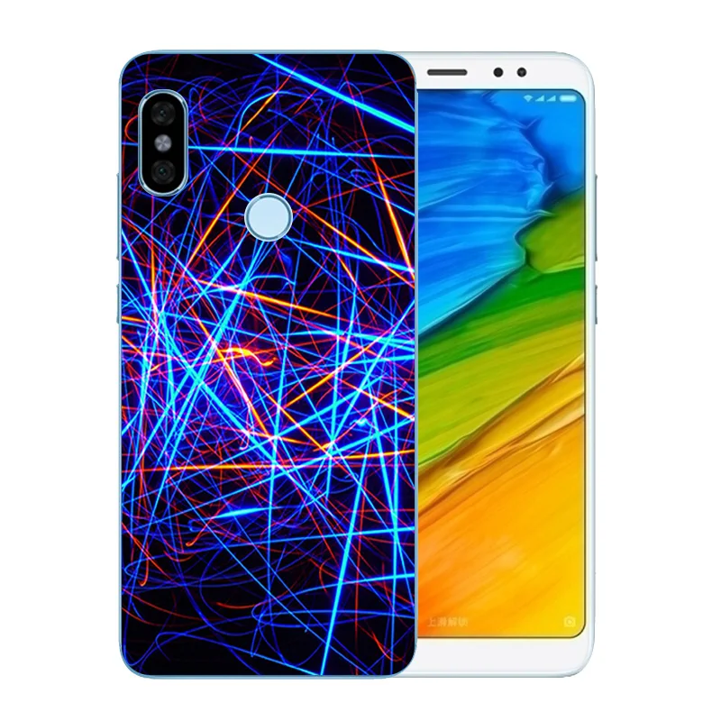 Чехол для телефона Xiaomi Redmi Note 5 Pro роскошная модная задняя крышка с розовым узором