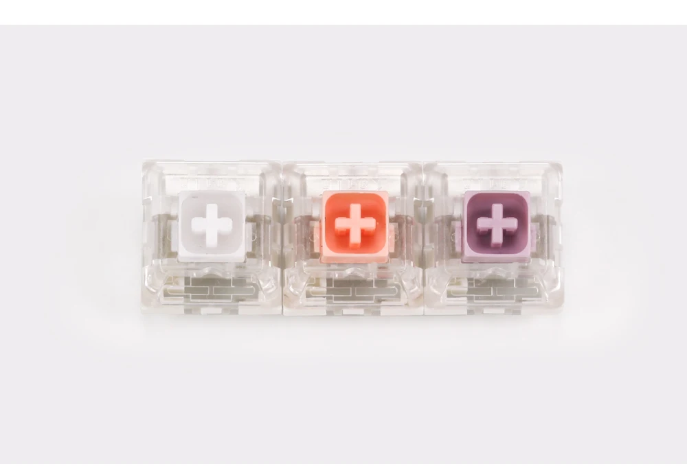 Механические переключатели клавиатуры Hako true Violet/clear/Pink