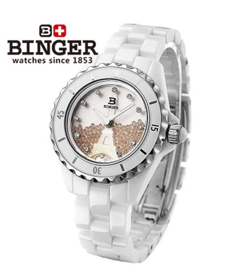 Новая Мода известный бренд Бингер Эйфелева башня смотреть леди керамические