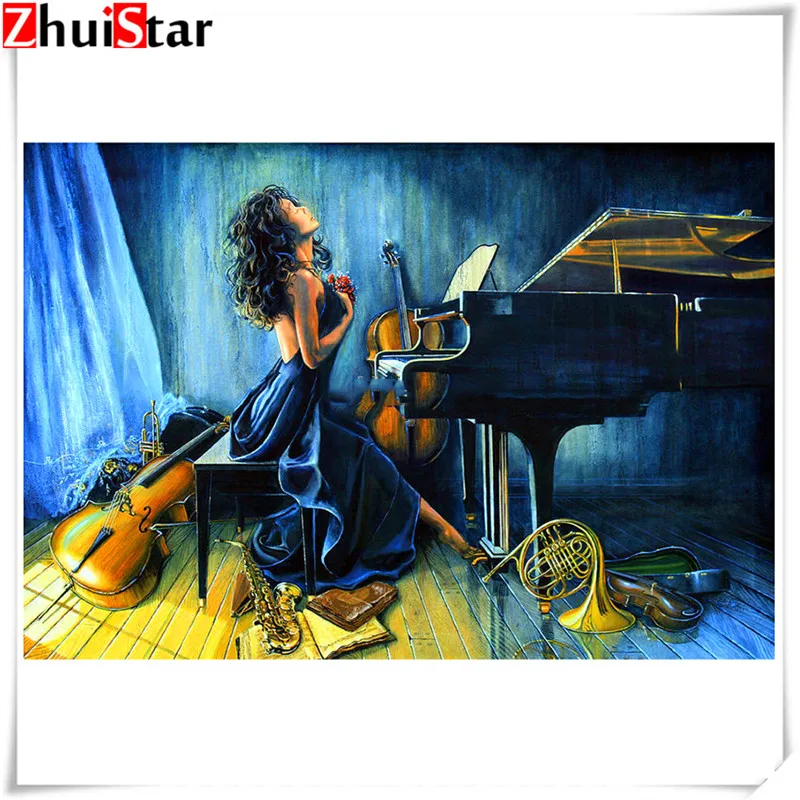 5d алмазная картина Полная площадь/круглая Алмазная вышивка поле одиночная игра