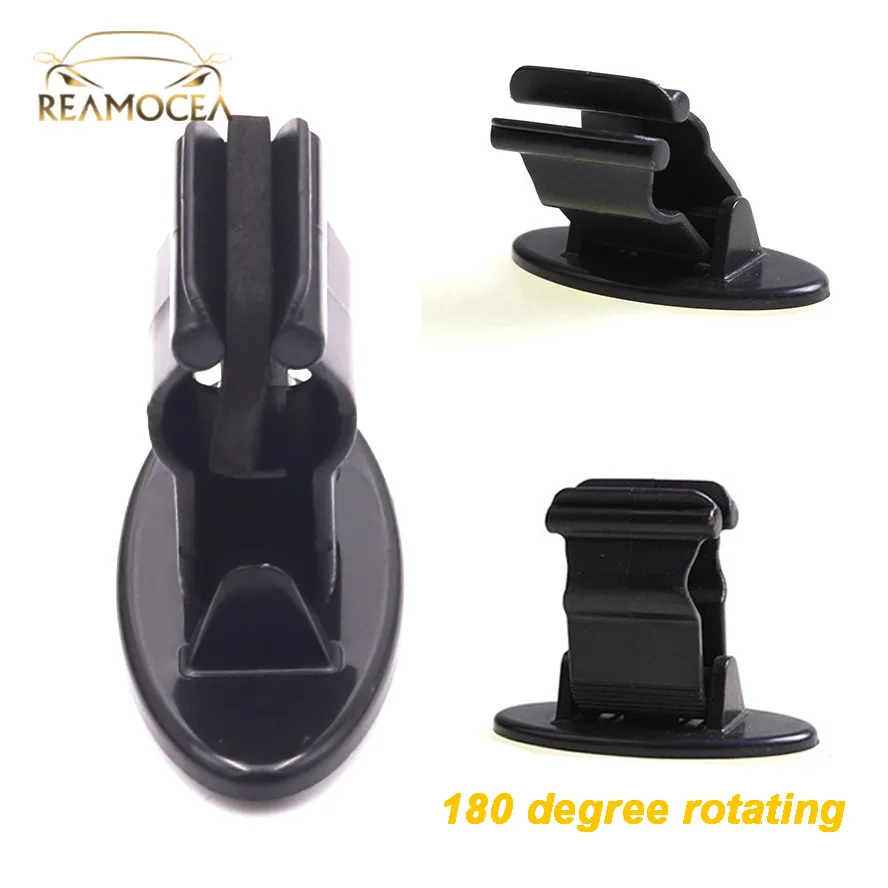 Reamocea Car Interior Mini 180 Degree Rotating Card Glasses Ticket Holder Mount Clip Bill Organizer Gas Door Guard Folder | Автомобили и