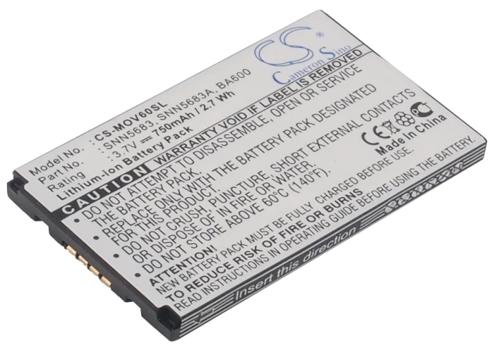 Аккумулятор Cameron Sino 750 мАч SNN5705B для Motorola I88 I90 I95 V60 V600 V600i V60c V60ci V60g V60gi V60i V60ig V60it V60p V60ti