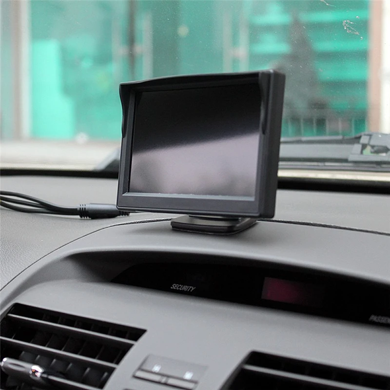 YuanTing Backup Camera for Truck High Definition Waterproof Night Vision 18 IR Light with 12V/24 Power System 5'' TFT Monitor