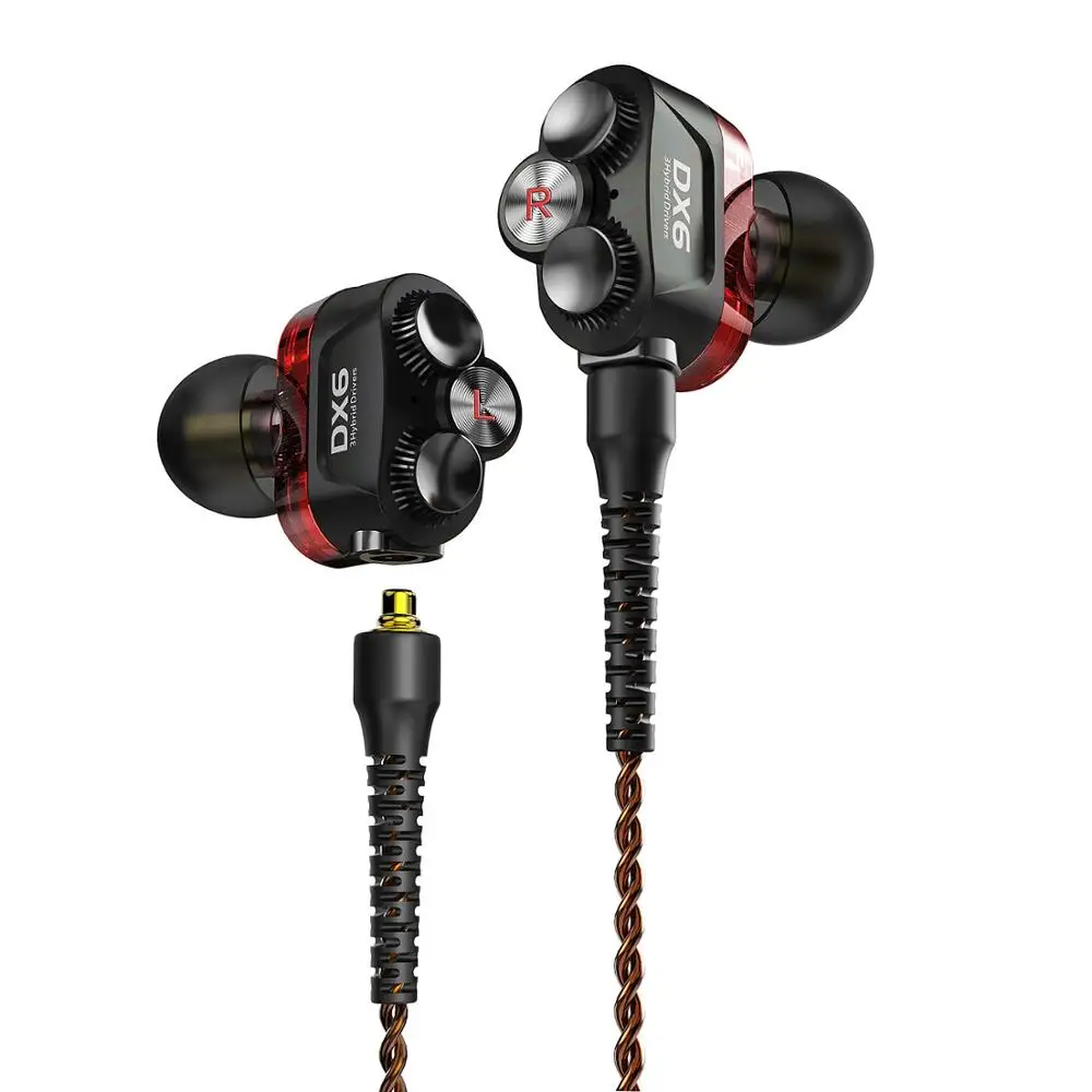 Red With MIC DX6 отсоединяемые спортивные наушники комбинируемые Bluetooth наушники типа C проводные наушники-вкладыши со стерео басами для huawei xiaomi - Цвет: Red With MIC