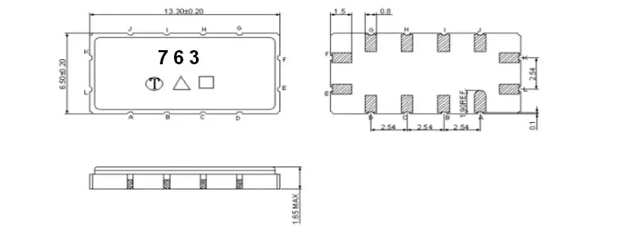 

Бесплатная доставка! Новый оригинальный TB0763A TB0763 TB 0763A 763 IF SAW фильтр 120 МГц (BW = 15 МГц) SMD 13.3x6.5мм 5 шт/1 шт