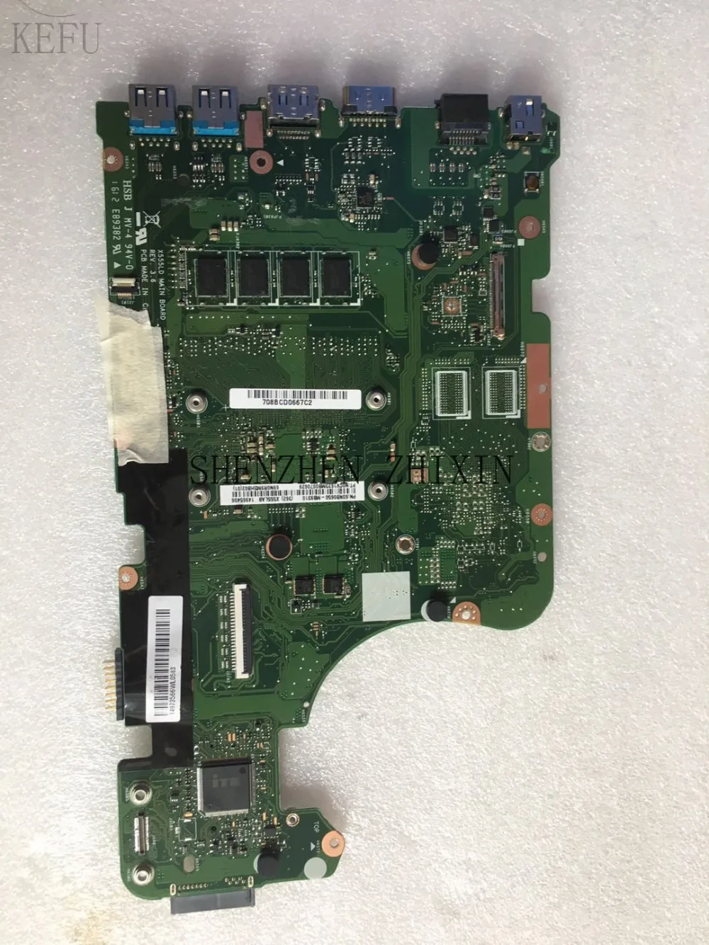Для ASUS W519L X555LD X555LP X555L F555L K555L Материнская плата ноутбука REV.3.6 I5-5200U cpu 4 Гб ram материнская плата тест хороший