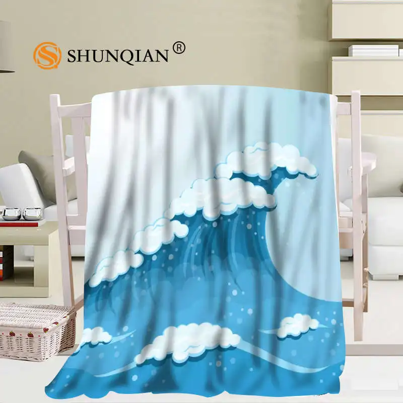 Preço Arte Personalizada Dos Desenhos Animados Pintura Ondas Cobertor Macio Diy Imagem Decoração Quarto Tamanho 56x8 0 Polegada, 50x6 0 Polegada, 40x5 0 Polegada A7.10