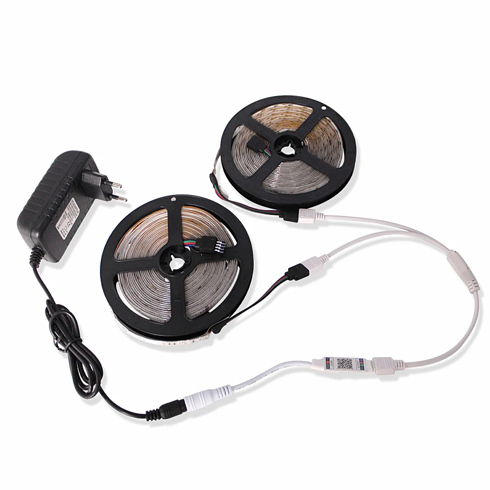 SMD2835 5 м 10 светодиодные ленты водонепроницаемый Rgb ленточный светильник Bluetooth