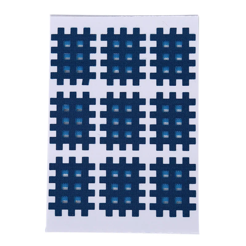 Dark blue-9pcs Новинка Крестовая лента Физиотерапия Крестовая лента дышащая свободно Спортивная эластичная клейкая лента высокого качества 1 шт - Цвет: Dark blue-9pcs