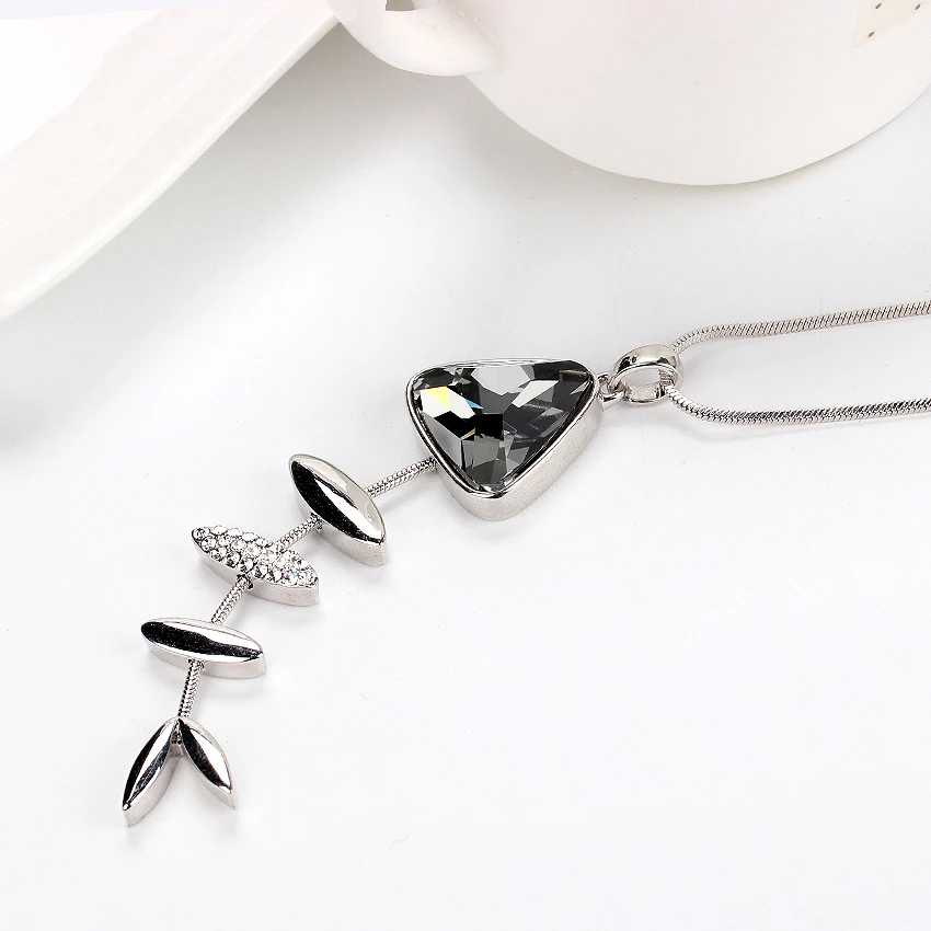 Новинка 2016 распродажа подвески Австрия циркон Серый Кристалл рыба костяная