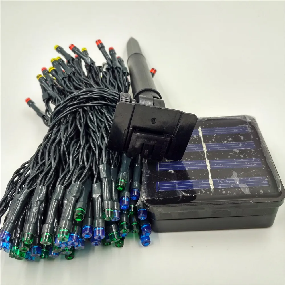 Солнечная Рождественские Огни 4.8 М-22 М LED Фея Свет Шнура для Открытых Садов Дома