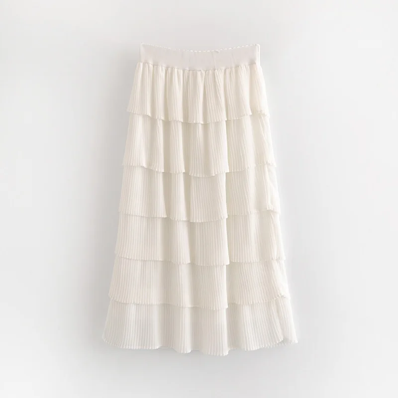 Heydress 2019 Новая Летняя Повседневная складывающаяся Длинная женская юбка с высокой