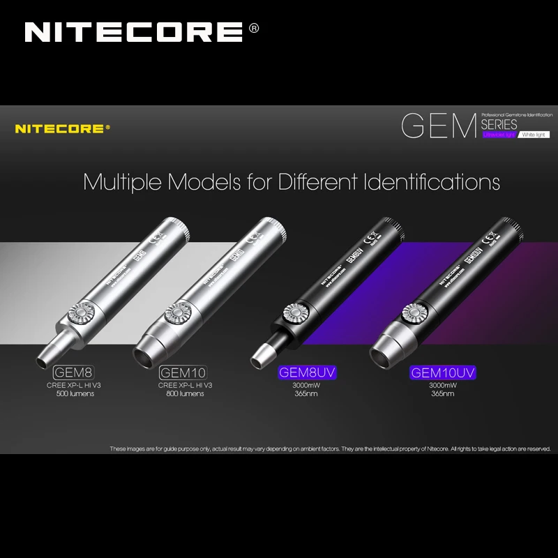 1 шт. Лучшая цена Nitecore GEM8 драгоценный камень блеск бесступенчатая драгоценные