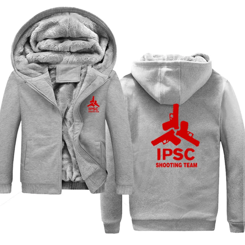

IPSC 2018 Autumn Winter Jackets Sweatshirt Men Fashion Streetwear Fleece Hoody Men's Sportswear Harajuku Jacket