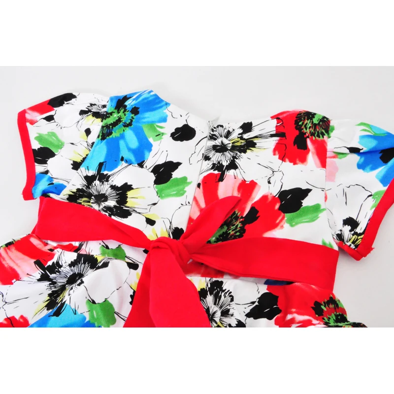 

SOSOCOER Girl Flower Dress Summer Style Kids Party Dress Girls Clothes Outfits Fashion Floral Cute Bow Children Dresses Costume