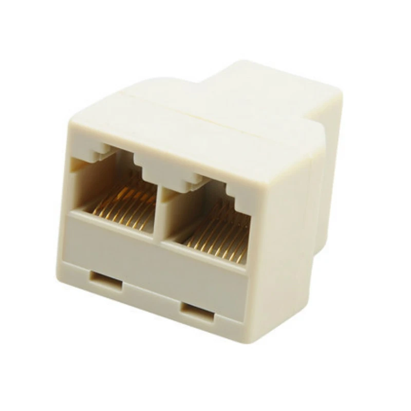 Elistooop 10 шт. 1-2 пути LAN Ethernet сетевой кабель RJ45 гнездовой сплиттер Соединительный