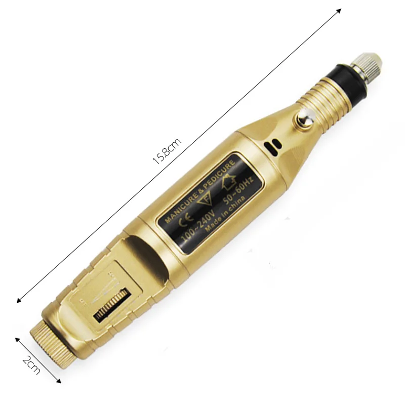 1 Набор 10 бит 20000 ОБ/мин электрическая дрель для ногтей набор маникюра дизайна