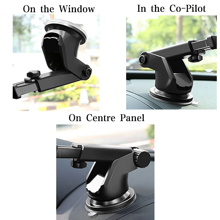 Автомобильный держатель на присоске подставка для беспроводного автомобильного