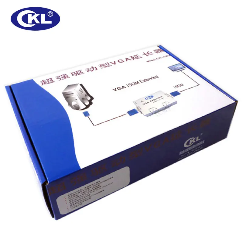 Усилитель сигнала VGA CKL 150V удлинитель до 150 м (492 футов) через кабель Cat5e|cat5e cable|vga signal