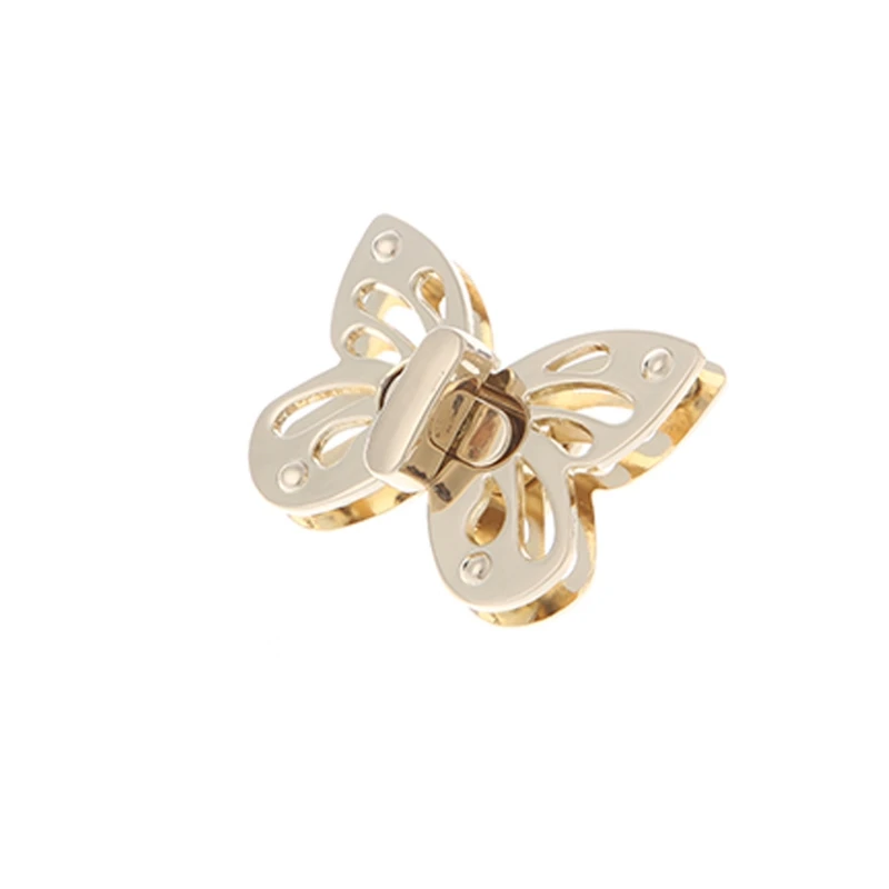 

1PC Women Butterfly Metal DIY Clasp Turn Twist Lock for Handbag Shoulder Bag Purse