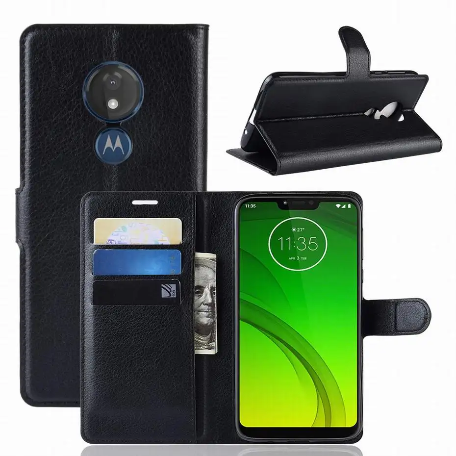 Флип бумажник чехол для Motorola Moto G7 Play MOTO Plus телефона из искусственной кожи G7Plus G 7