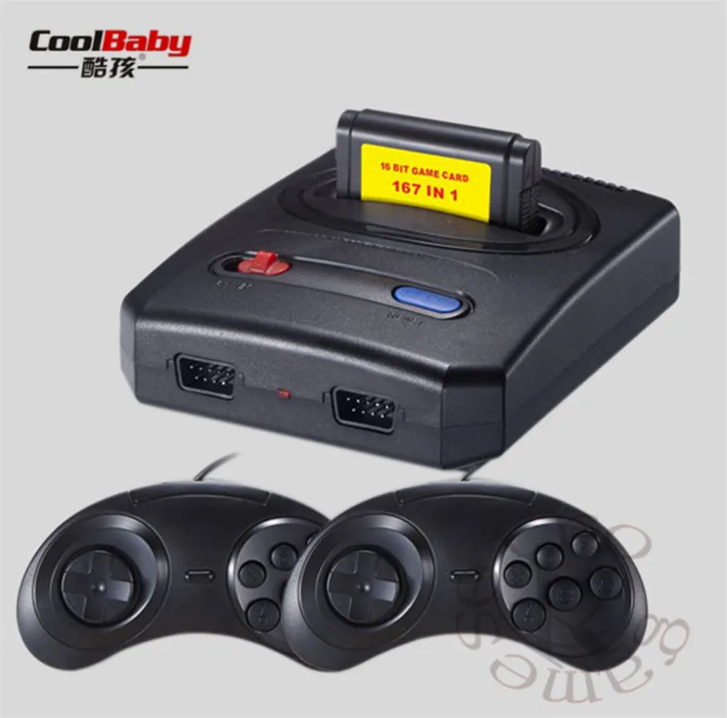 Игровая консоль 2018 mini MD16 16 бит AV выход для семейных игр ТВ видео игровая с