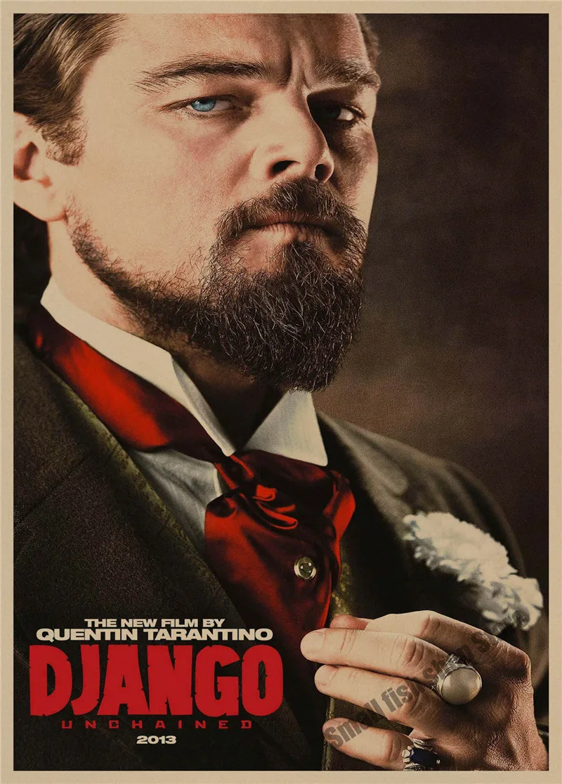 Django Unchained Квентин Тарантино ретро плакат, крафт-бумага, бумага для бара, кафе, домашний Декор, живопись, наклейка на стену