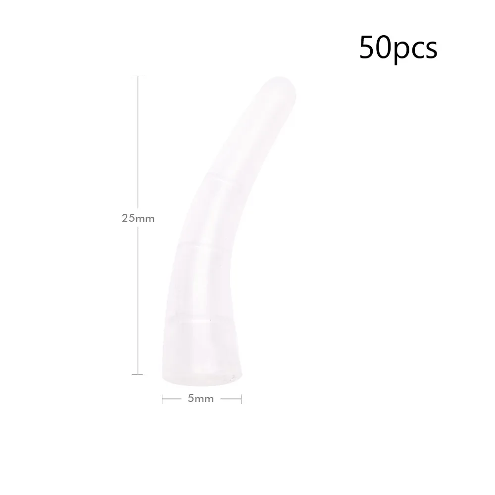 Curved Zwellbe 50 шт./упак. головка пинцета защитный рукав для изогнутых прямые волосы для наращивания ресниц Пинцет для выщипывания бровей силиконовые инструменты для макияжа - Цвет: Curved