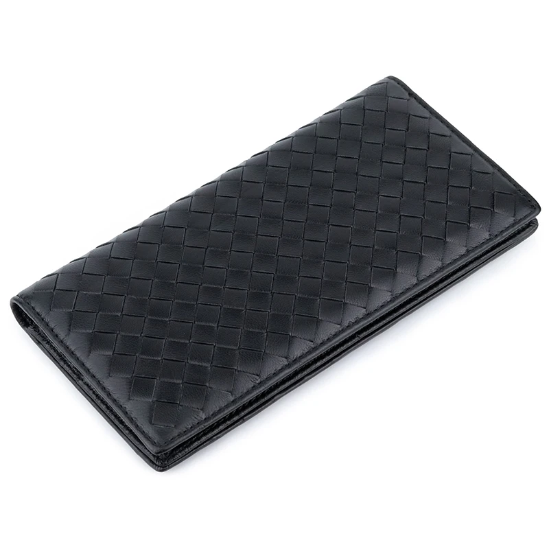 Мужской и Женский кошелек Длинный из натуральной воловьей кожи с узором в виде 3