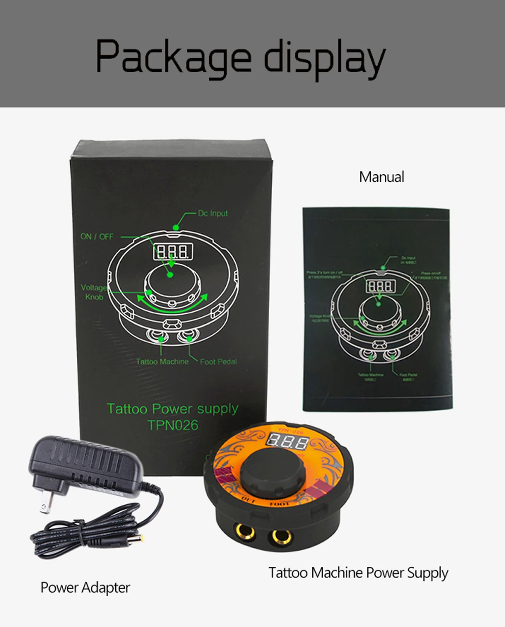 Biomaser TPN026 новейшая мощность татуировки двойной режим поворотный переключатель управления мини мощность для тату машины питания