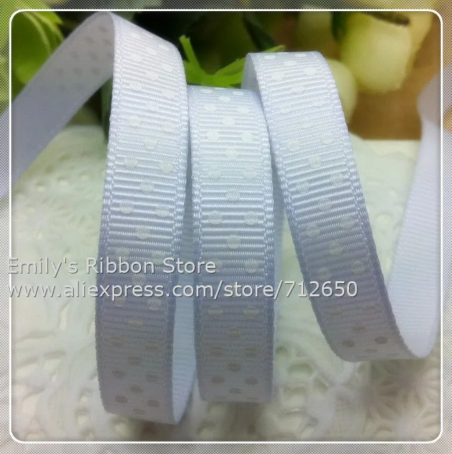 lilac mist C420 3/"(9 мм) в горошек напечатанные ленты grosgrain одежда аксессуары для волос пекарня подарочная упаковка 10 ярдов - Цвет: lilac mist C420