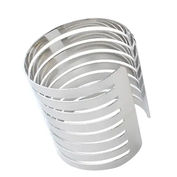 Женский Браслет манжета широкий браслет в стиле панк рок серебряный золотой цвет