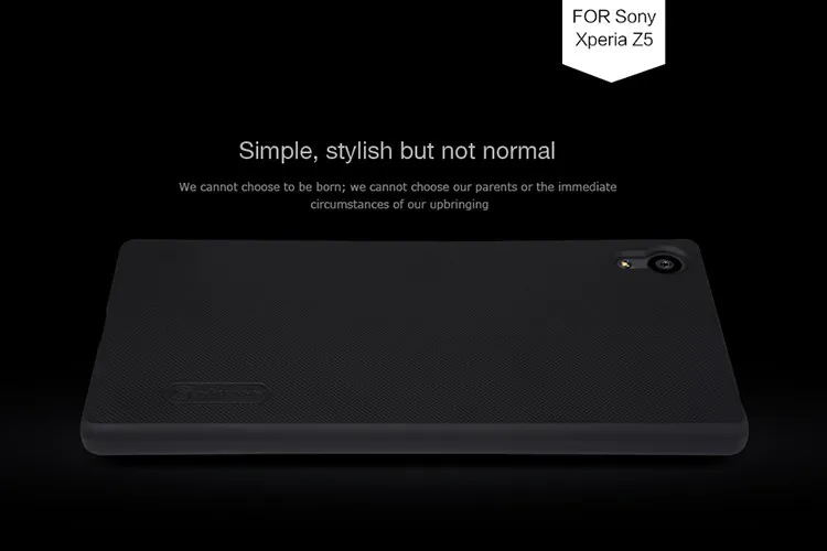 Для sony Xperia Z5 чехол NILLKIN суперматовый Чехол Жесткий Чехол для sony Z5 Чехол-сумочка для телефона с защитная пленка для экрана