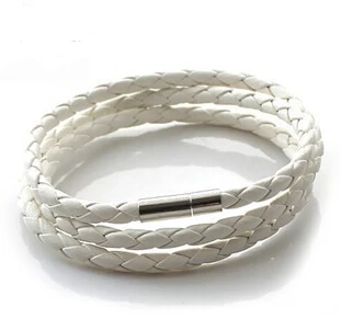 Новый модный многослойный Плетеный Кожаный Браслет SL144 2019 шнур черный мужской