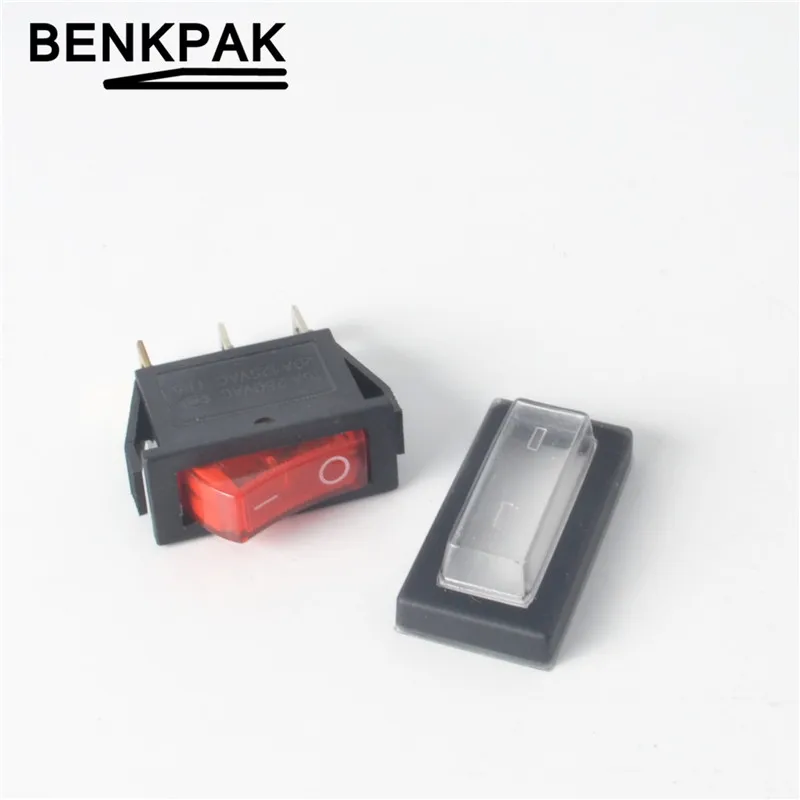 Клавишный переключатель с лампой 3 контакта ВКЛ-ВЫКЛ | Обустройство дома