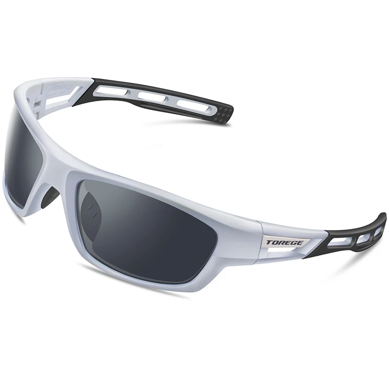 New Fashion Polarized Sunglasses for Men Women Male Driving Fishing Baseball Glasses TR90 Polarised Goggles UV400 Eyewear - Цвет линз: Silver Grey