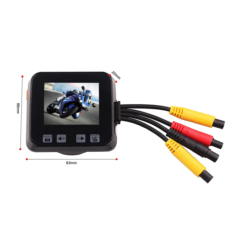 Обновленный мотоциклетный видеорегистратор C6 Mini 720P HD 2 объектива спортивный
