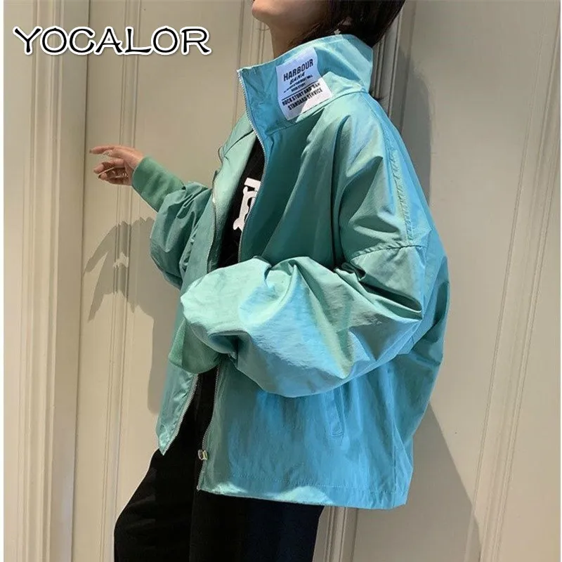 Куртка женская Солнцезащитная короткая тонкая свободная уличная одежда в стиле