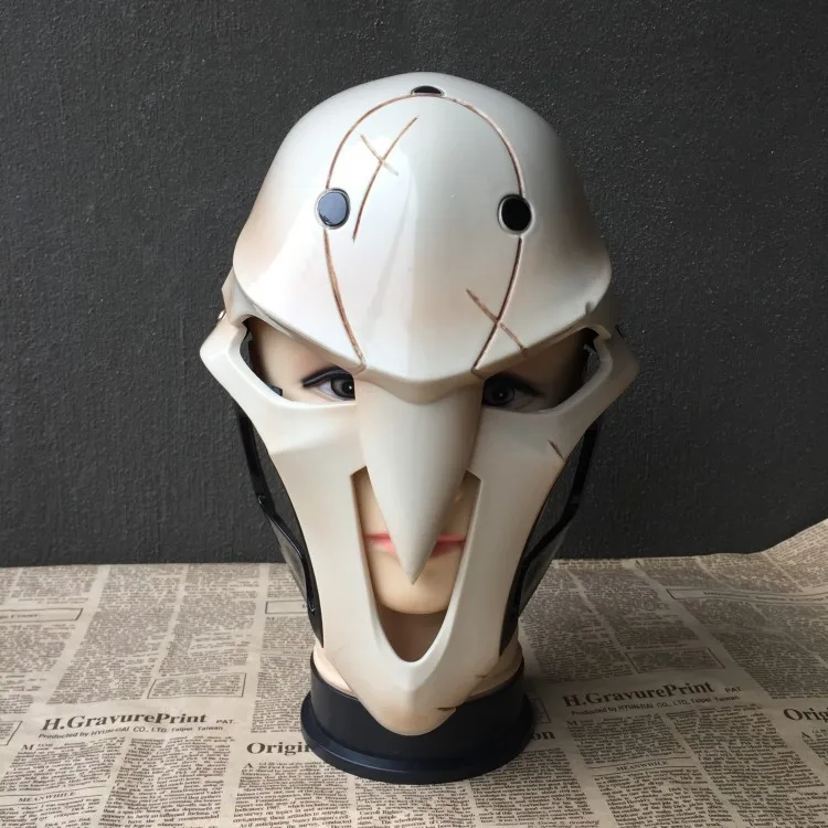 Горячая игра OW аксессуары для косплея герой жнец Габриэль Рейес маска взрослых