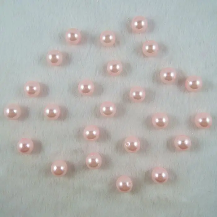 Бусины ABS искусственный круглый жемчуг для самостоятельного украшения розовые 6