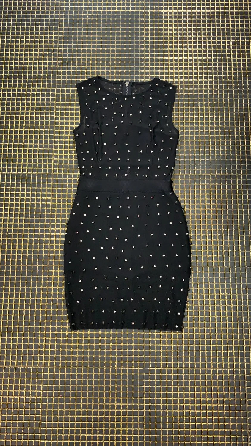 Женское Бандажное платье винтажное модное сексуальное с О образным вырезом и