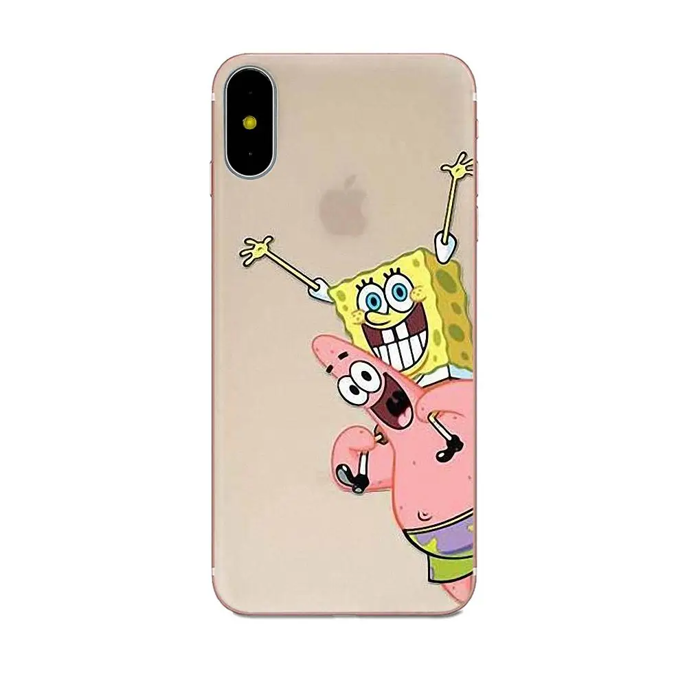 Чехол Губка Боб и Патрик для Apple iPhone X XS Max XR 4 4S 5 5C 5S SE 6 6S 7 8 Plus | Мобильные телефоны