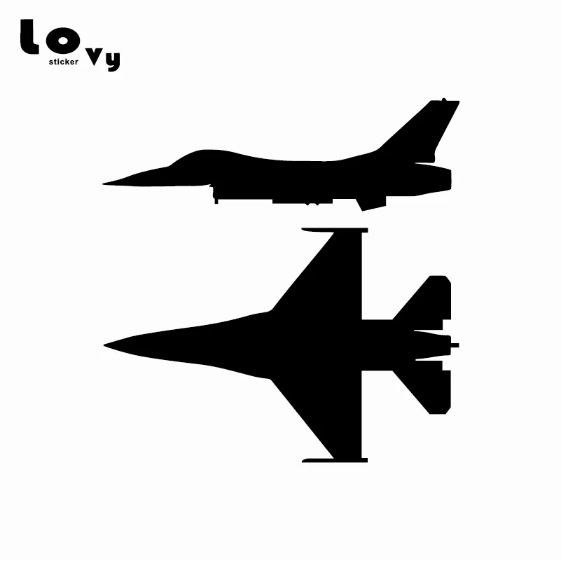 Индивидуальные два F 16 боев Сокол виниловая наклейка автомобиля/наклейка для