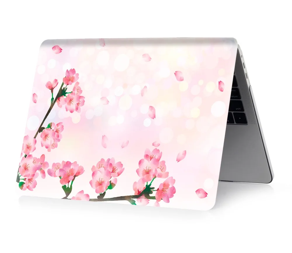 Цветной чехол для ноутбука с цветочным принтом для MacBook Air retina Pro 11 12 13 15 для MacBook New Air 13 с сенсорной панелью New Pro 13 15