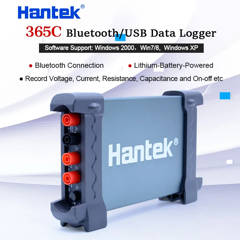 Hantek 365C USB/Bluetooth регистратор данных запись тока Сопротивление напряжения Емкость