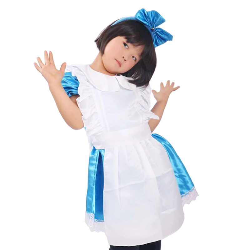Костюм горничной для взрослых и детей на Хэллоуин платье Белоснежки Маскарадные