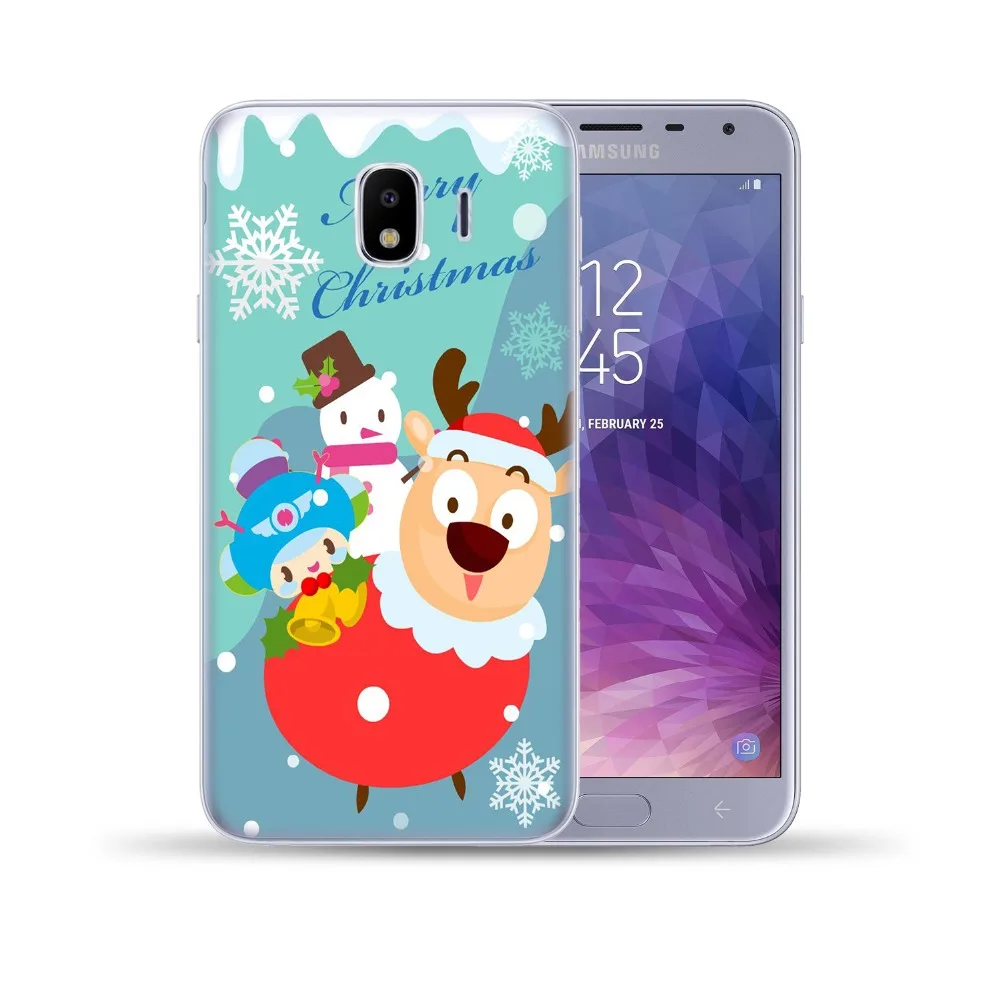 Рождественский Мягкий чехол из ТПУ для Samsung Galaxy J3 J5 J7 2016 2017 J8 J4 J6 2018 J2 Prime Note 3 4 5 8 9 |
